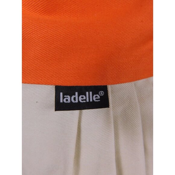 Ladelle Fall Leaves Pumpkins Apron - Ruffle Halter Cotton One Size - NWT - Picture 4 of 12